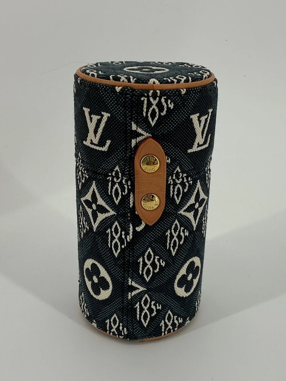 Louis Vuitton Since 1854 100ml Perfume Travel Case Navy Jacquard Canvas Box COA